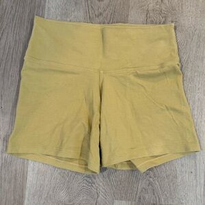 Indigo Luna Store Tan Athletic Bike Shorts Organic Cotton Size Small